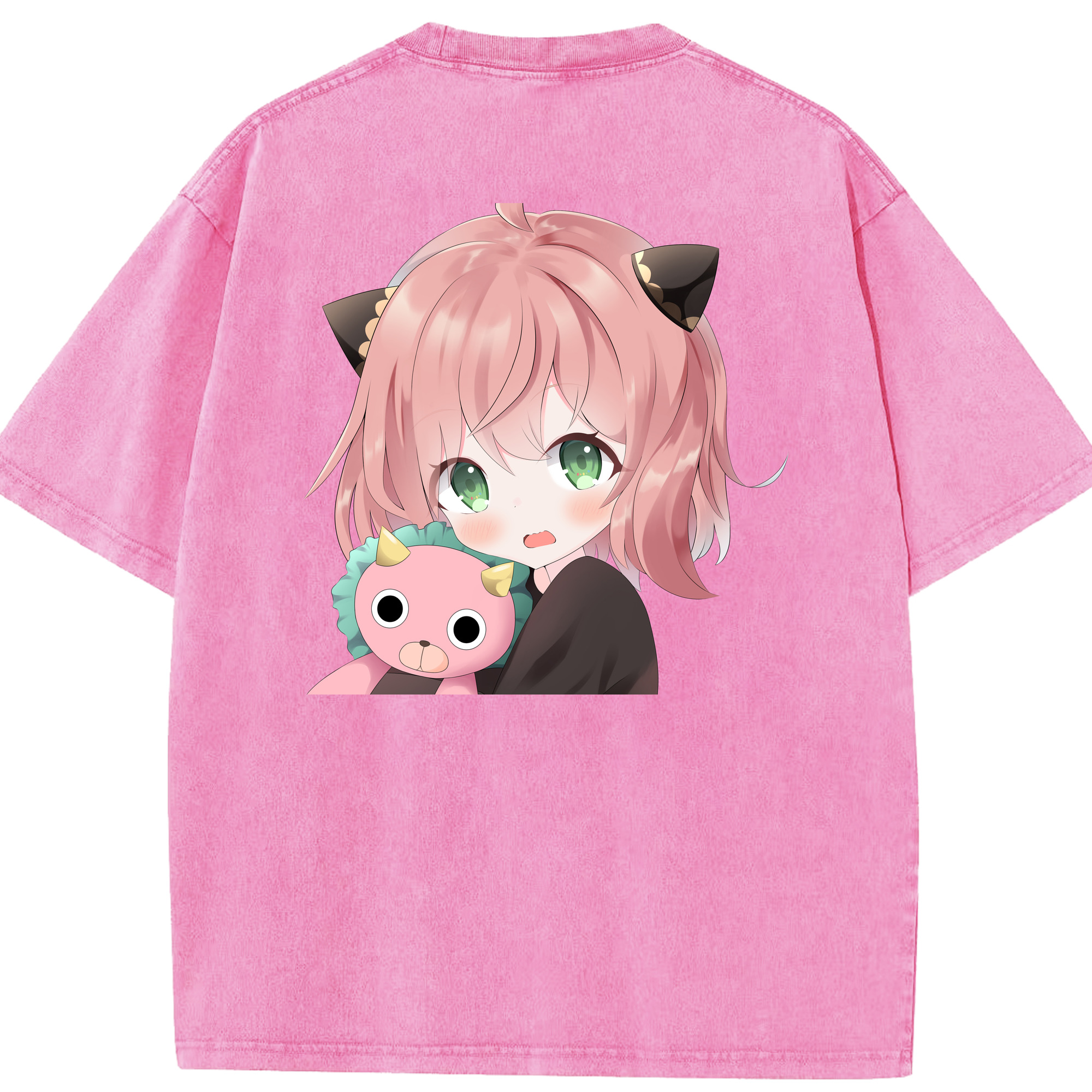 （画像用） SPY×FAMILY间谍家家酒 綿100% ヴィンテージ風 半袖Tシャツ（背面プリント）